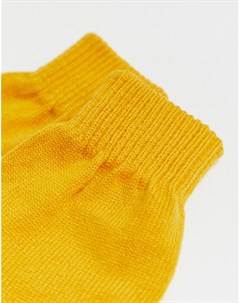 Перчатки горчичного цвета из переработанного полиэстера без пальцев Asos design