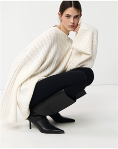 Джемпер оверсайз из шерсти молочного цвета 2mood