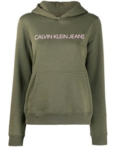 Calvin klein jeans худи с логотипом l зеленый Calvin klein jeans