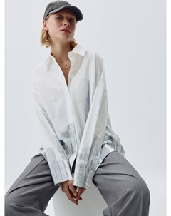 Рубашка оверсайз с принтом Sela