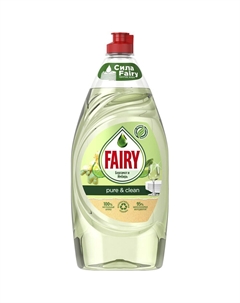 Средство для мытья посуды Pure & Clean Бергамот и Имбирь, 900 мл. Fairy