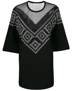 Versace collection декорированная полупрозрачная блузка s черный Versace collection