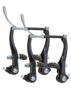 Тормоз велосипедный BLF-A4,V-Brake, комплект на 2 колеса, 102 мм, алюминий, черный, 510153, LU073648 No name