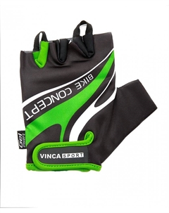 Велоперчатки, VG 949 black/green (Размер: M) Vinca sport