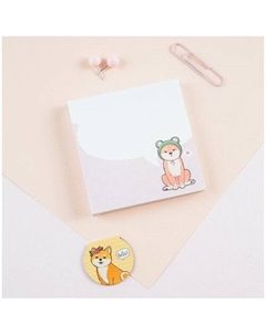 Блок для записей Cute dog, 8,5х8,5х1,1 см, 100л, на склейке Meshu