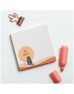 Блок для записей Right cat, 8,5х8,5х1,1 см, 100л, на склейке Meshu