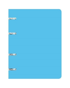 Тетрадь на кольцах, А5, 80л, 60г/м2, клетка, голубая Listoff