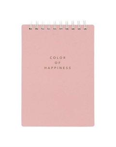 Блокнот Block, 102х142 мм, 100 л, клетка, мягкий переплет, спираль, розовый Be smart