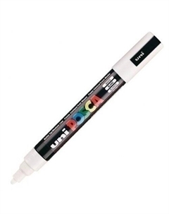 Маркер Poska PC-5M, 1,8-2,5 мм, белый Posca