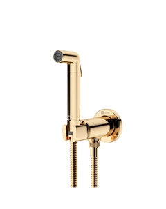 Встраиваемый смеситель с гигиеническим душем Solo LM7171G золото Lemark