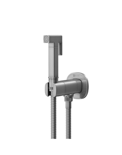 Встраиваемый смеситель с гигиеническим душем Solo LM7172GM графит Lemark