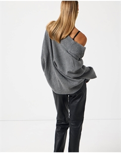 Кардиган на молнии серого цвета 2mood