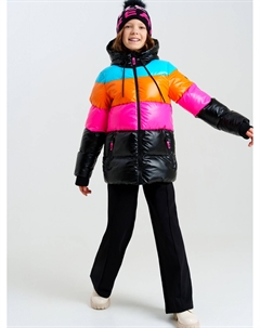 Куртка текстильная с полиуретановым покрытием для девочек Playtoday tween