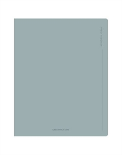 Тетрадь Gray, 48л, А5, клетка, 70г/м2 Greenwich line