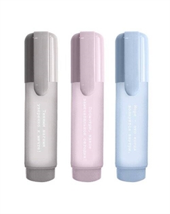 Набор текстовыделителей Soul, 3 штуки, голубой, серый, розовый Be smart