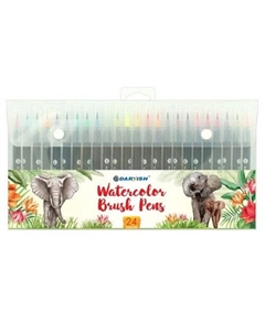 Маркеры акварельные DV-13148-24, 24 цвета Darvish