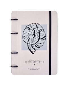 Тетрадь общая Shell, 155х212 мм, 120л, клетка, кольцевой механизм Infolio study