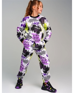 Комплект трикотажный для девочек: толстовка, брюки Playtoday tween