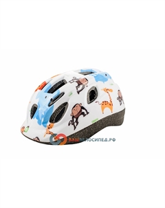 Велошлем JUNIOR INMOLD ZOO детский/подростковый (54-56см) белый 5-731881 Mighty