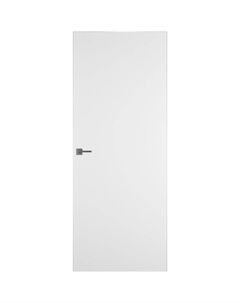 Дверь межкомнатная Invisible 700х2200 мм без покрытия глухая правая с прямым открыванием с замком хром Vfd