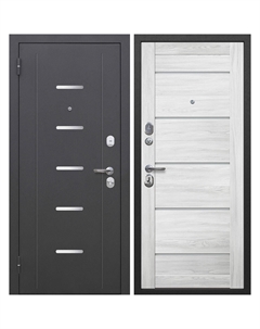 Дверь входная Гарда 7,5СМ левая антик серебро - астана милки 960х2050 мм Ferroni