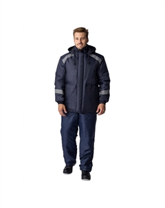 Куртка рабочая мужская утепленная Прогресс 48-50 рост 170-176 см темно-синяя Delta plus
