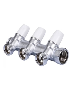 Коллектор 3/4 ВР(г) х 3 выхода 1/2 НР(ш) х 3/4 НР(ш) регулируемый (1860005) Tiemme