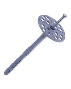 Дюбель для теплоизоляции 10х140 мм металлический гвоздь (30 шт.) Daxmer