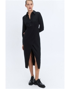 Платье-рубашка миди с асимметричным запахом Befree