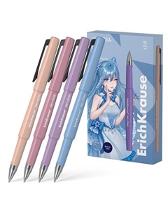 Ручка шариковая ErichKrause Severe Stick Manga 0,7, Super Glide Technology, цвет чернил синий, в ассортименте Erich krause