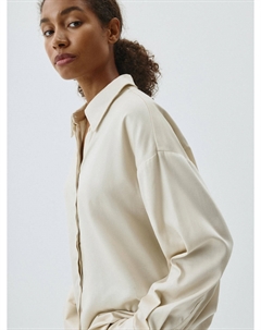 Рубашка оверсайз из смесового тенселя Sela