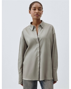 Рубашка оверсайз из смесового тенселя Sela