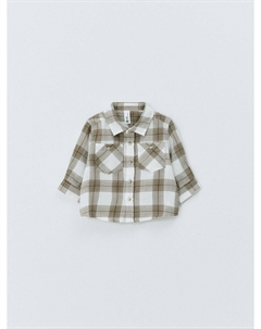 Фланелевая рубашка в клетку для малышей Sela