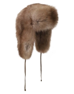 Шапка-ушанка из меха соболя Victoria kusenkova