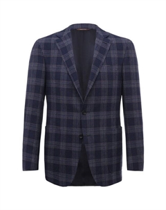 Пиджак из хлопка и льна Canali