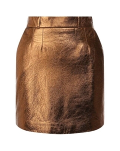 Кожаная юбка Saint laurent