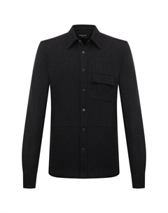 Рубашка из шерсти и шелка Kiton