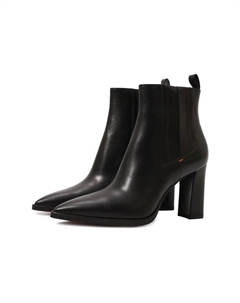 Кожаные ботильоны Santoni