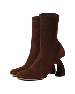 Замшевые ботильоны Dries van noten