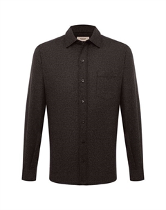 Рубашка из шерсти и вискозы Agnona