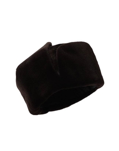 Меховая шапка-ушанка из норки и каракуля Victoria kusenkova