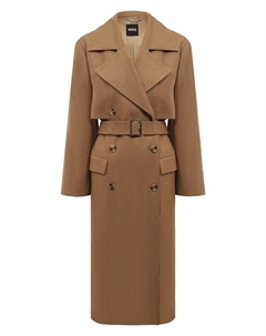 Шерстяное пальто Boss