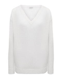 Пуловер изо льна и шелка Brunello cucinelli