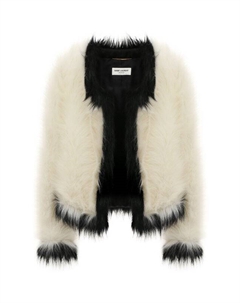 Жакет из экомеха Saint laurent
