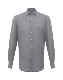 Рубашка из хлопка и льна Stefano ricci