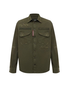 Хлопковая рубашка Dsquared2