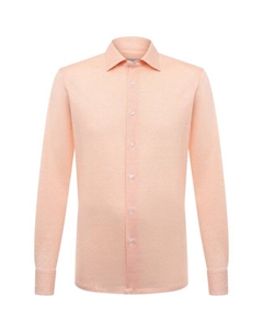 Рубашка из хлопка и льна Stefano ricci