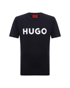 Хлопковая футболка Hugo