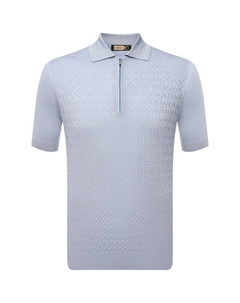 Поло с отделкой из кожи аллигатора Zilli