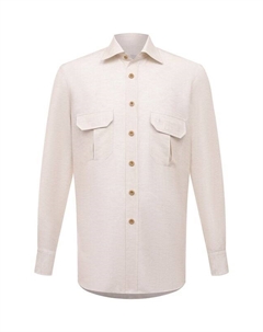 Рубашка из хлопка и шелка Stefano ricci